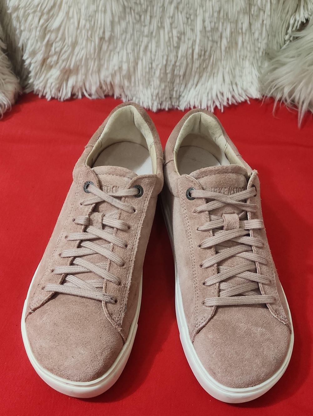 Birkenstock Bend Low Blush Suede Sneakers